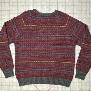Fair Isle Wool Grandpacore Sweater Heritage Apres Ski Grunge Cabincore XL VTG